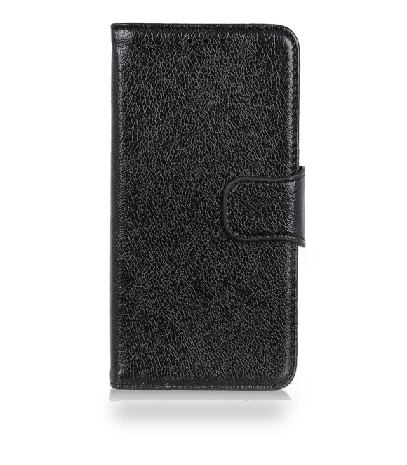 Split Leather Nappa Texture Wallet Phone Cover — Basic Cases, Smartwatch 2025