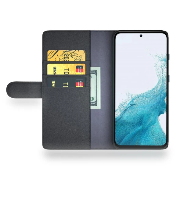 Split Leather Phone Cover with Wallet Stand — Phone Accessories, Smartwatch 2025