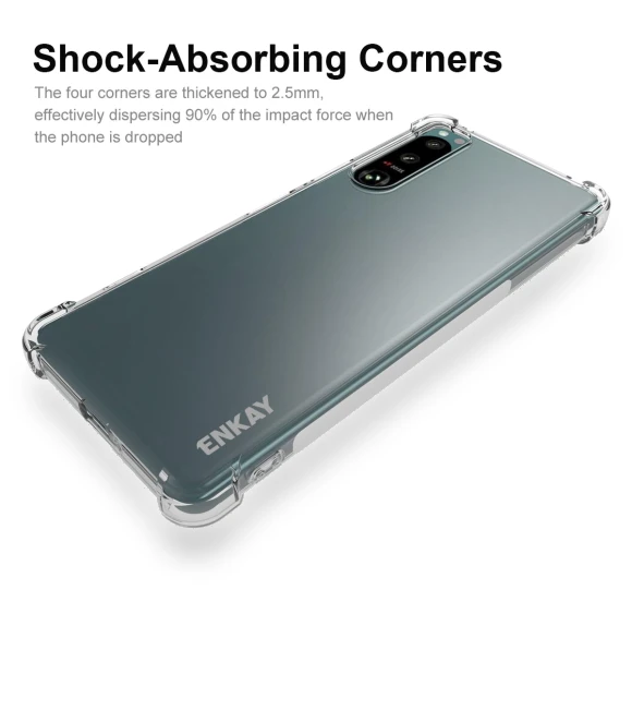 Transparent Phone Cover with Air Buffer Anti-slip Strip Edge — Screen Protectors, Smartwatch 2025