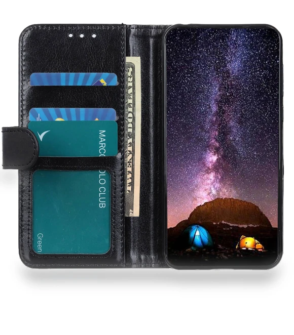 Wallet Stand Magnetic Clasp PU Leather Flip Phone Case — Flip Cases, Smartwatch 2025
