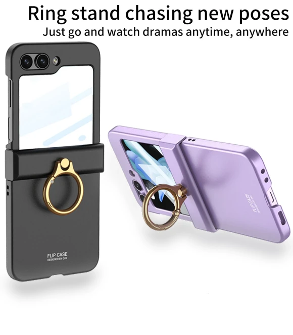 All-inclusive Hinge Phone Shell with Ring Holder — Screen Protectors, Smartwatch 2025