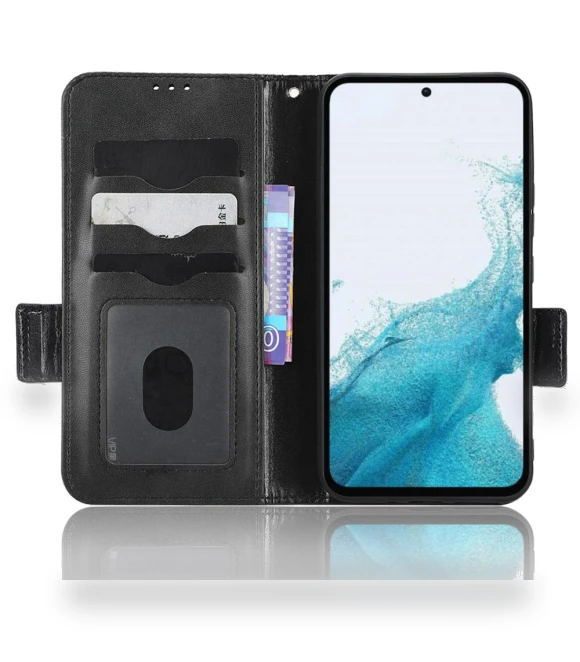 Anti-Drop PU Leather Wallet Protective Phone Case with Stand and Wrist Strap — Phone Accessories, Smartwatch 2025