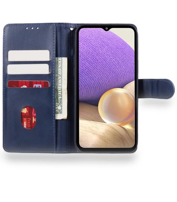 Anti-Scratch Flip Stand PU Leather Cover Wallet Calf Texture Phone Case — Phone Accessories, Smartwatch 2025