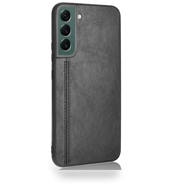 Back Cover PU Leather Coated Hard PC+Soft TPU Business Stitching Case — Back Covers, Smartwatch 2025