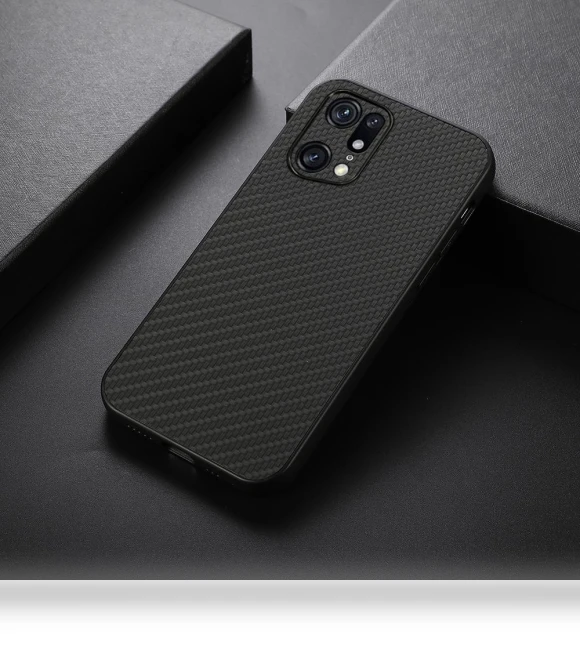 Carbon Fiber Texture PU Leather Coated Hard PC+Soft TPU Anti-scratch Phone Case — Basic Cases, Smartwatch 2025