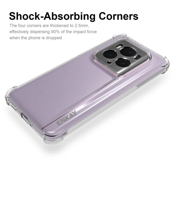 Clear Case Thickened Corners Soft TPU Phone Cover — Basic Cases, Smartwatch 2025