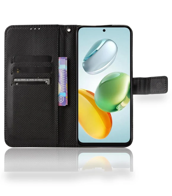 Diamond Texture PU Leather Phone Cover — Protective Covers, Samrtwatch Bands Straps
