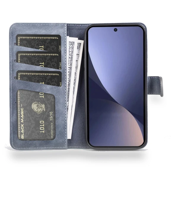 Dual Color Splicing Stand Wallet Case — Phone Accessories, Smartwatch 2025