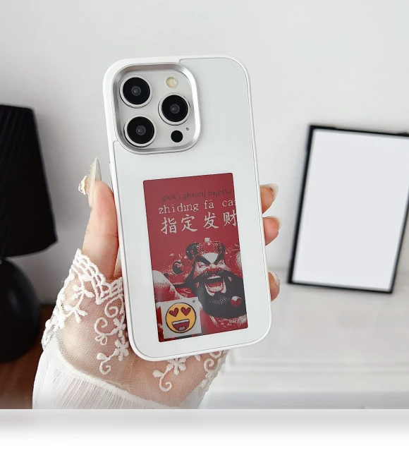 E Ink Phone Case with 4-Color Display — Mobile Devices & Accessories, Samrtwatch Bands Straps