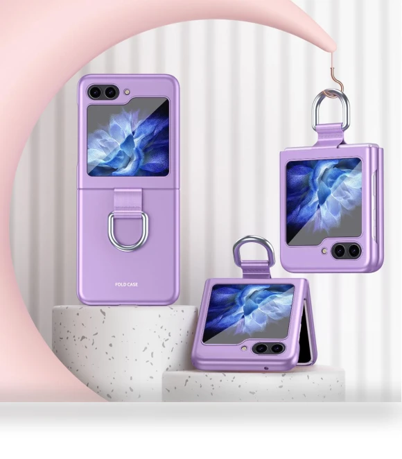 Hard PC Phone Case with Ribbon Metal Ring Holder — Phone Accessories, Smartwatch 2025