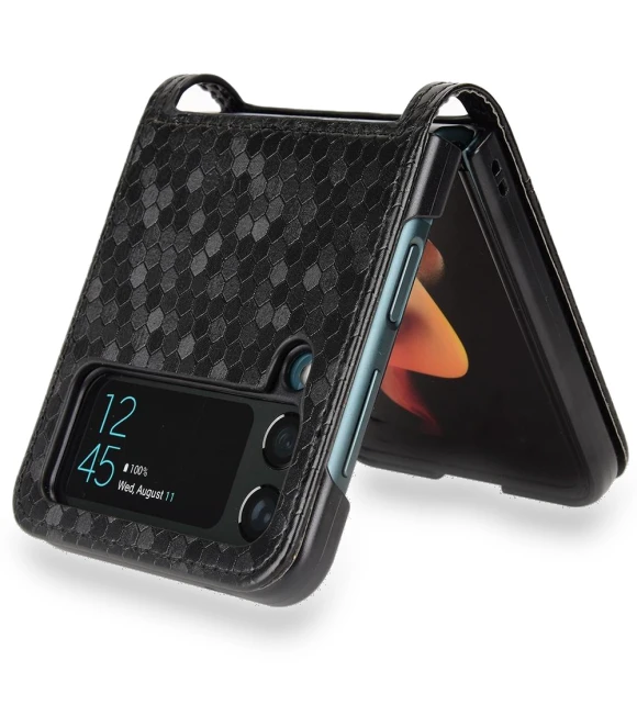 Imprinted Dot Pattern PU Leather Drop-proof Case with Card Slot — Bumpers, Smartwatch 2025