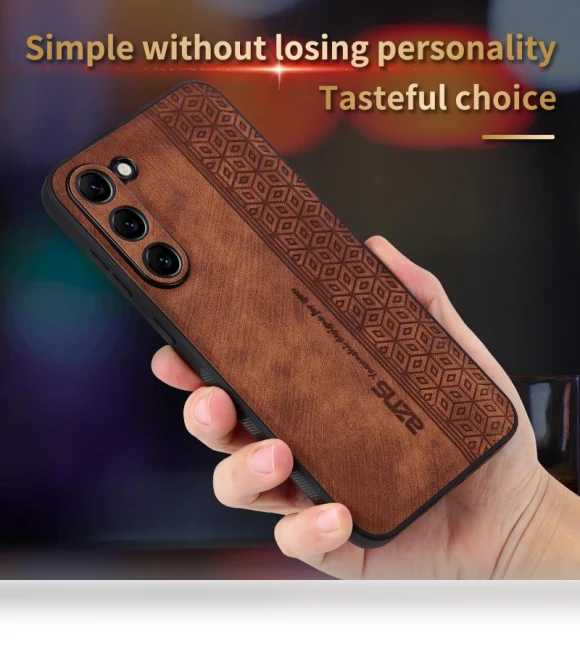 Imprinted PU Leather+TPU Shock Absorbing Smartphone Shell — Bumpers, Samrtwatch Bands Straps