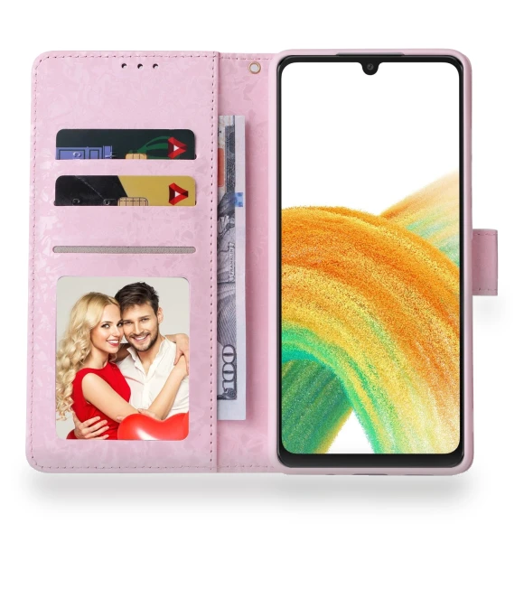 Lacquered PU Leather Case Stand Wallet — Phone Accessories, Smartwatch 2025