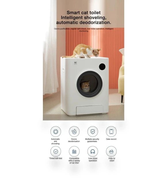 Large Size Smart Automatic Cat Litter Box — Litter Boxes, Decor Dream