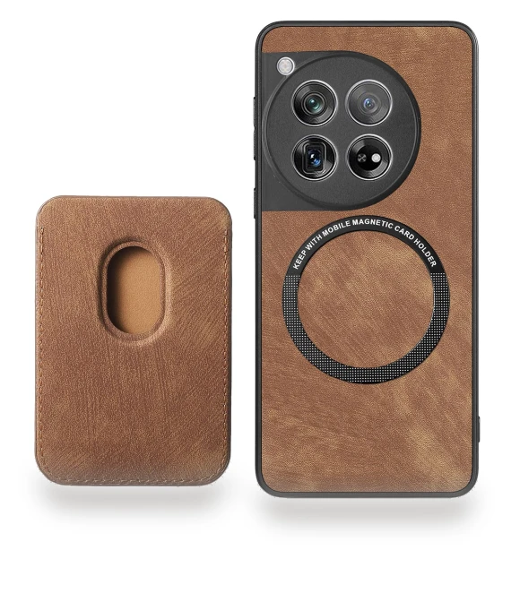 Leather Back Cover with Detachable Card Holder — Phone Accessories, Smartwatch 2025