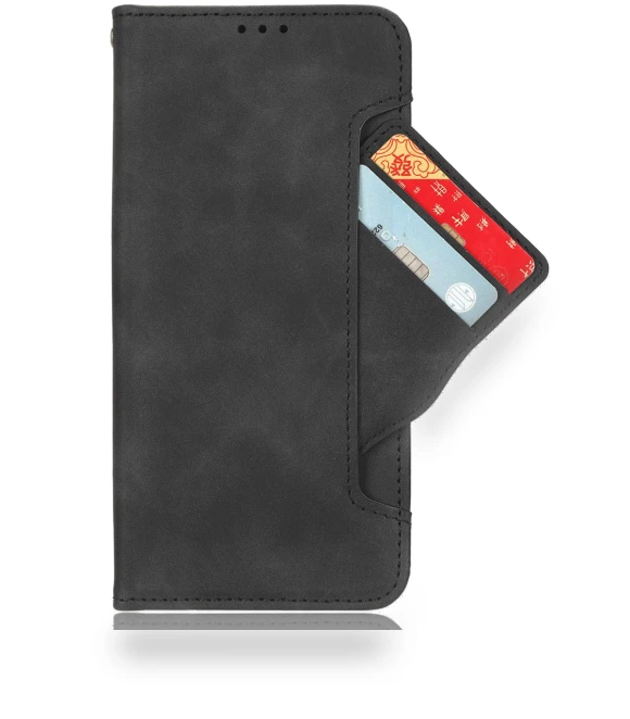 Leather Flip Phone Cover with Multiple Card Holders — Flip Cases, Smartwatch 2025