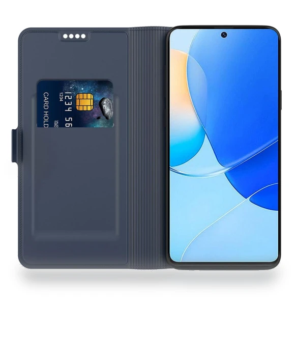 Leather+TPU Phone Cover with Card Holder and Dual Magnetic Clasp — Smartwatch Straps, Samrtwatch Bands Straps