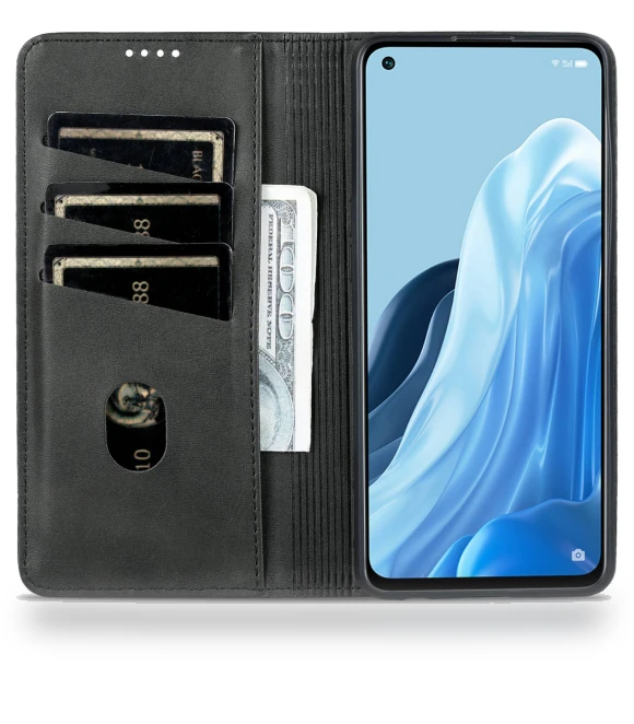 Magnetic Auto Closing PU Leather Viewing Stand Flip Cover Wallet Phone Case — Flip Cases, Smartwatch 2025
