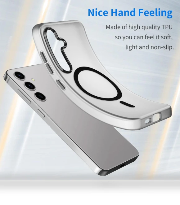 Magnetic Case TPU+PC Anti-Fingerprint Phone Cover — Phone Accessories, Smartwatch 2025