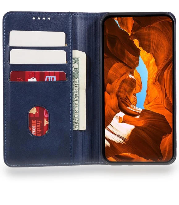 Magnetic Clasp Calf Texture Wallet Case — Flip Cases, Smartwatch 2025