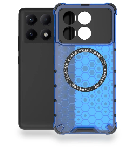 Magnetic Phone Case Honeycomb TPU+PC Back Cover — Basic Cases, Smartwatch 2025