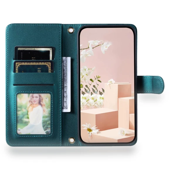 Magnetic Phone Case Leather Rhombus Grid Stand Cover — Phone Accessories, Smartwatch 2025