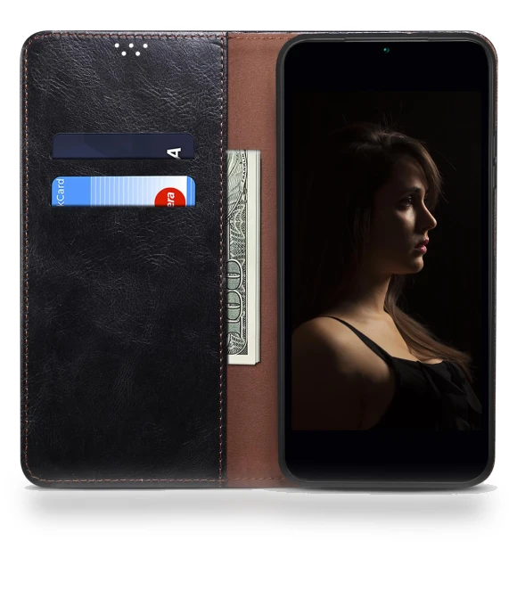 Phone Cover Waxy Crazy Horse Texture Stand Wallet Cell Phone Case — Phone Accessories, Smartwatch 2025