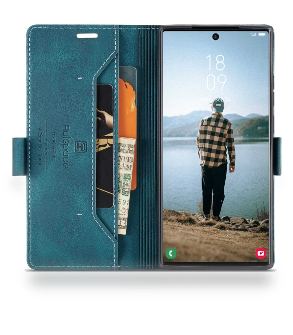 PU Leather Case RFID Blocking Wallet Flip Stand Cover — Smartwatch Protectors, Smartwatch 2025