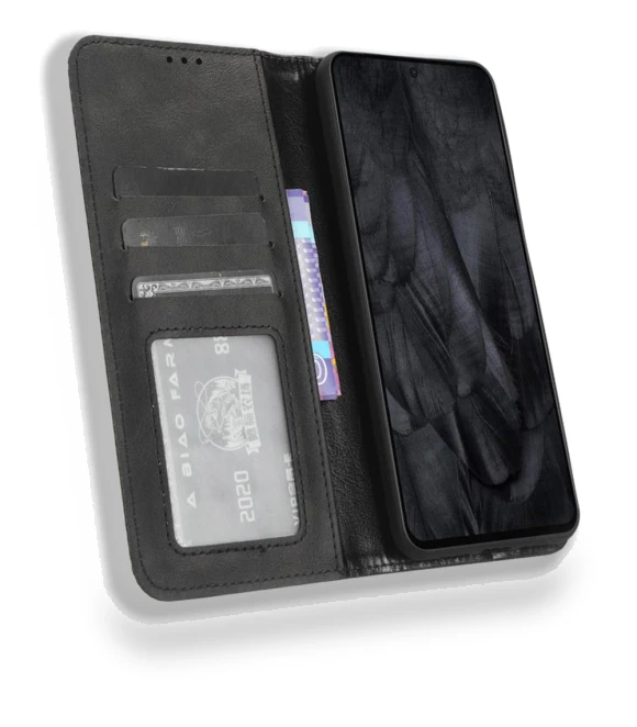PU Leather Cover with Magnetic Closure and Stand — Phone Accessories, Smartwatch 2025
