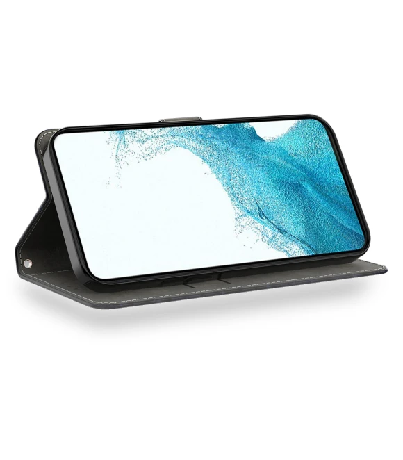 PU Leather Stand Case with Wrist Strap — Phone Accessories, Smartwatch 2025