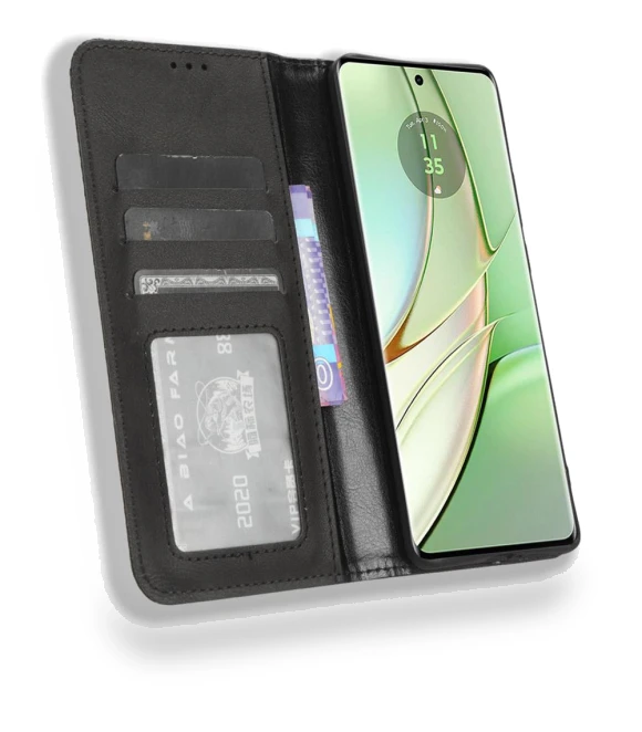 Retro Stand PU Leather Magnetic Phone Case Wallet — Flip Cases, Smartwatch 2025