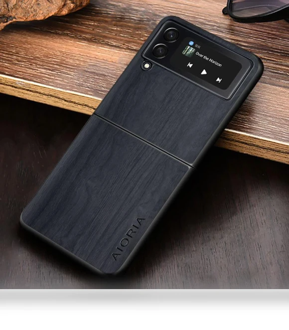 Retro Wood Texture Phone Protective Case — Flip Cases, Smartwatch 2025