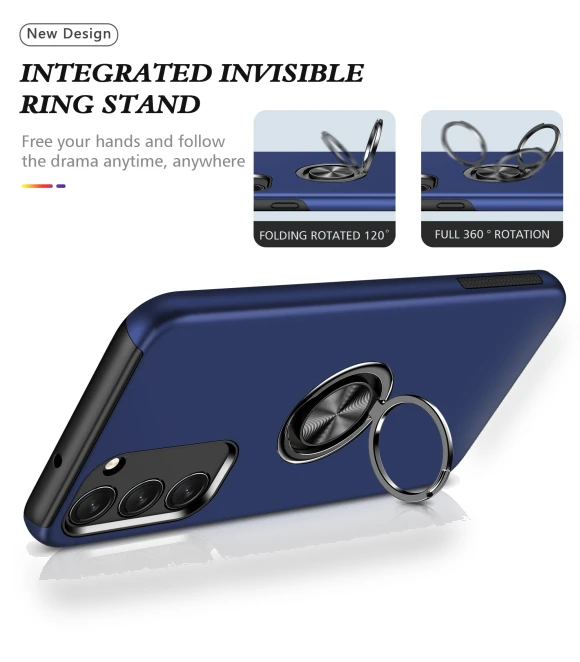 Rotating Ring Stand Shockproof Case — Phone Accessories, Smartwatch 2025