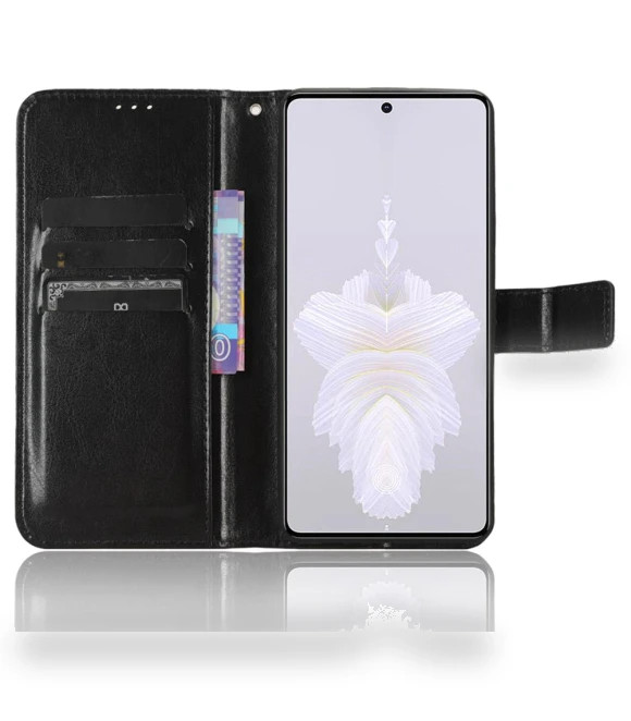 Shockproof Leather Wallet Case with Stand — Basic Cases, Smartwatch 2025