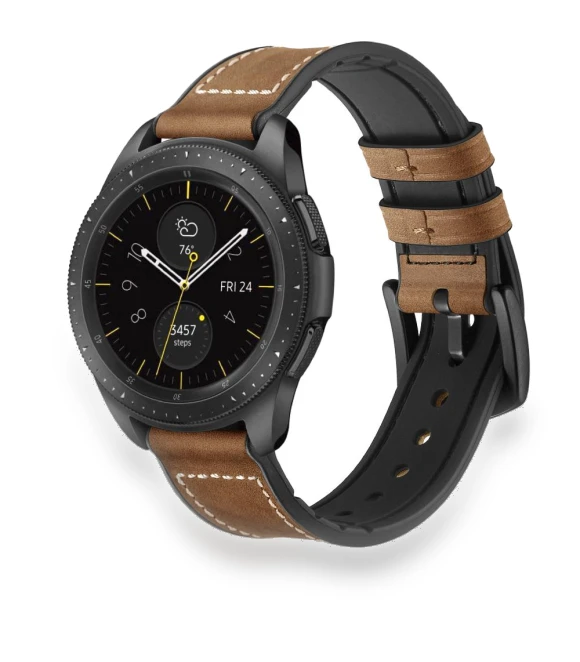 Silicone Cowhide Leather Watch Band — Bands, Smartwatch 2025