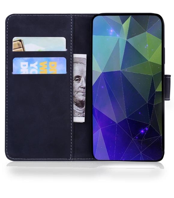 Solid Color Stand Wallet Cover PU Leather Phone Case — Flip Cases, Smartwatch 2025