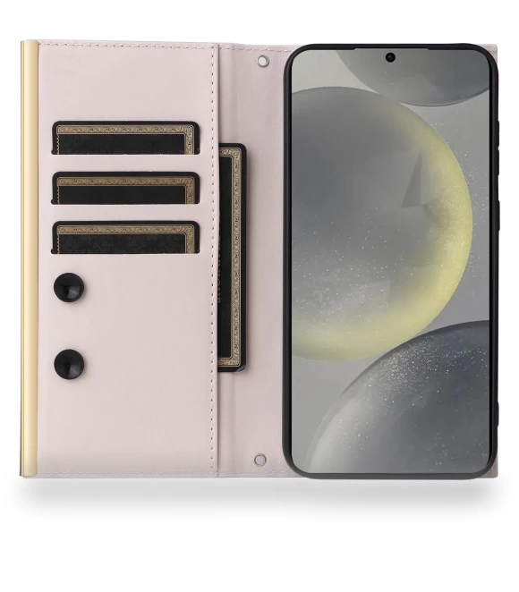Suction Cup PU Leather Wallet Phone Cover with Straps — Phone Accessories, Smartwatch 2025