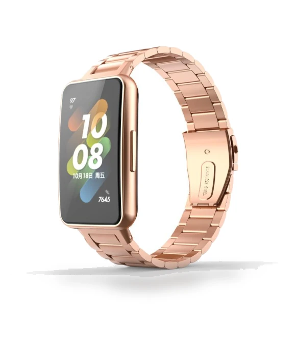 Three Beads Stainless Steel Anti-scratch Smart Watch Band Replacement Wrist Strap — Bands, Smartwatch 2025