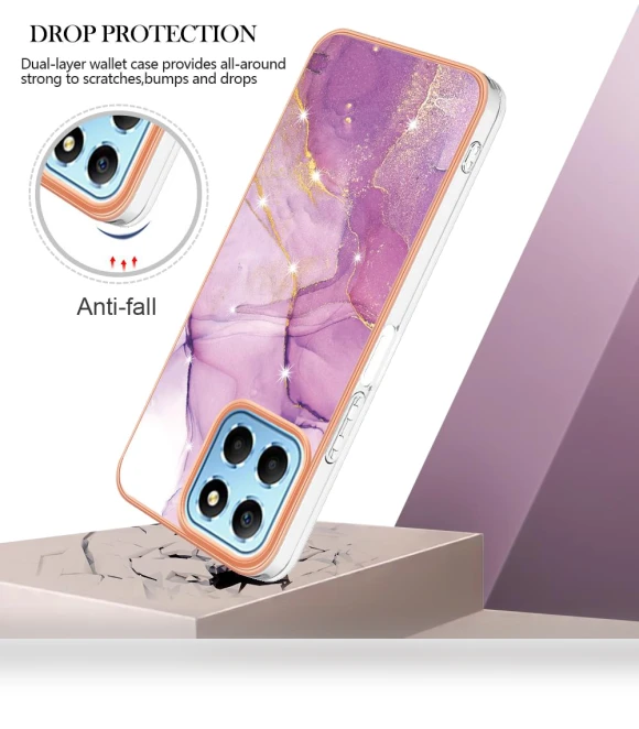 TPU Case with IMD Marble Pattern Electroplated Back Cover — Back Covers, Smartwatch 2025