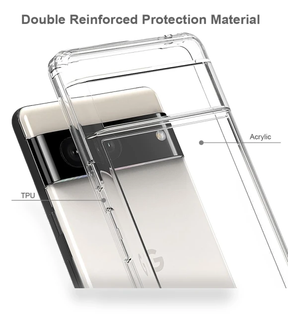 TPU Frame Acrylic Back Cover Anti-Scratch Transparent Protective Phone Case — Digital Frame Protectors, Smartwatch 2025