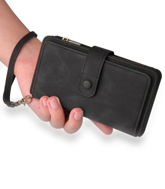 Zipper Wallet Case with 15 Card Slots and Strap — Basic Cases, Smartwatch 2025