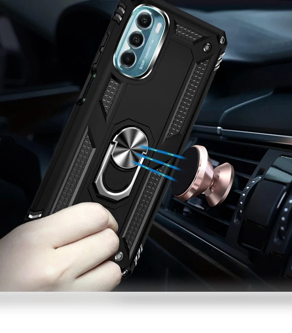 Anti-drop Protection Phone Case with Ring Holder Kickstand — Screen Protectors, Smartwatch 2025