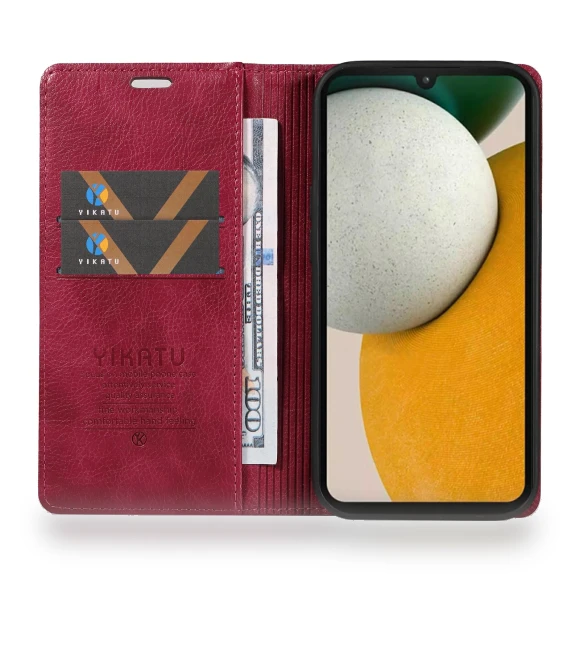 Anti-scratch Wallet Leather Phone Cover — Protective Covers, YIKATU