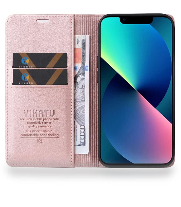 Anti-shock PU Leather Wallet Case Stand with Magnetic Closure — Flip Cases, Smartwatch 2025
