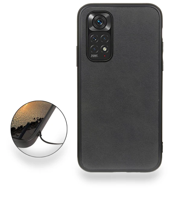 Bi-color Textured PU Leather Coated Phone Case — Phone Accessories, Smartwatch 2025