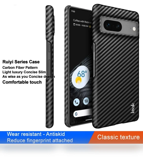 Carbon Fiber Texture PU Leather Coated PC Case — Protective Cases, IMAK