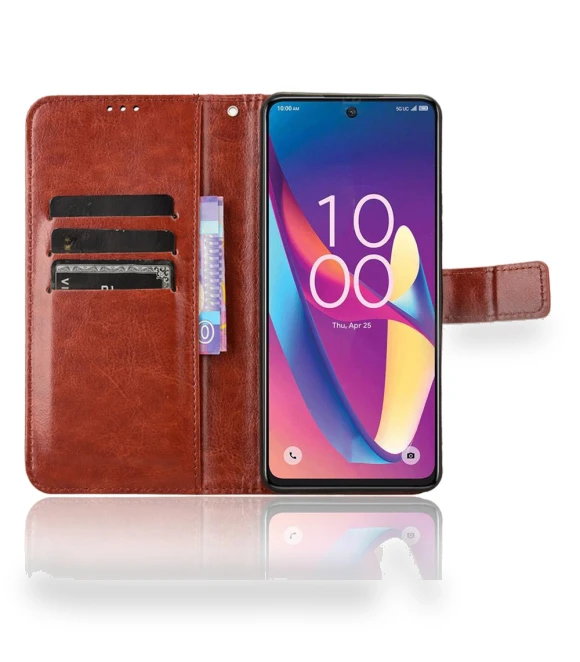 Crazy Horse Texture Leather Phone Cover — Mobile Devices & Accessories, Smartwatch 2025