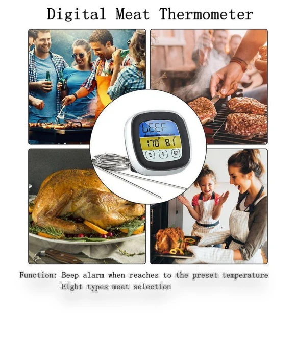 Digital Meat Thermometer with Probe — Instant-Read, Leisure outdoor