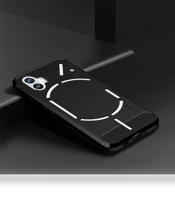 Drop-proof Carbon Fiber Texture Soft TPU Back Cover — Basic Cases, Smartwatch 2025