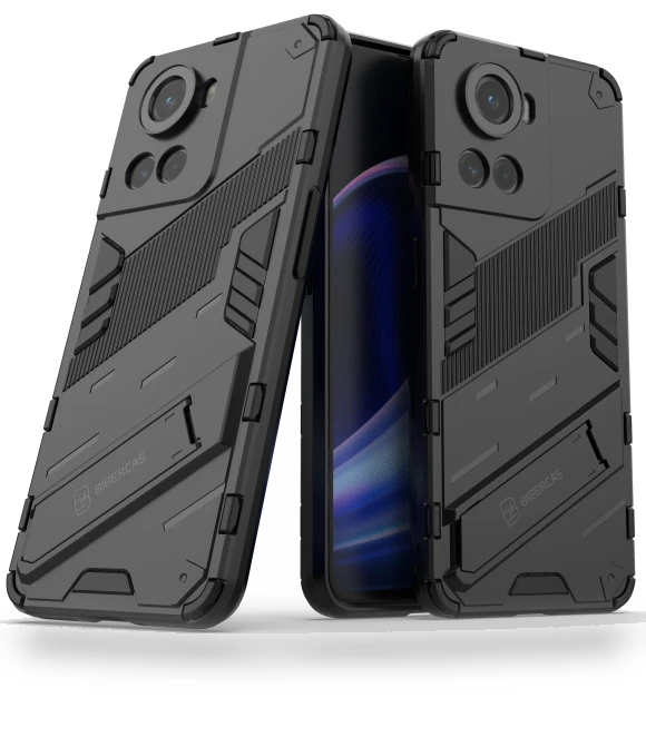 Dual-Layer TPU+PC Combination Shock Absorption Cover with Kickstand — Protective Cases, Smartwatch 2025